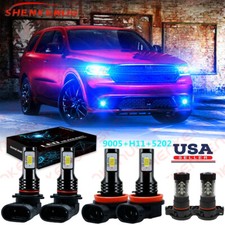 For Dodge Durango 2011 2012 2013 8000k Led Headlights Fog Light Combo 6x Bulbs