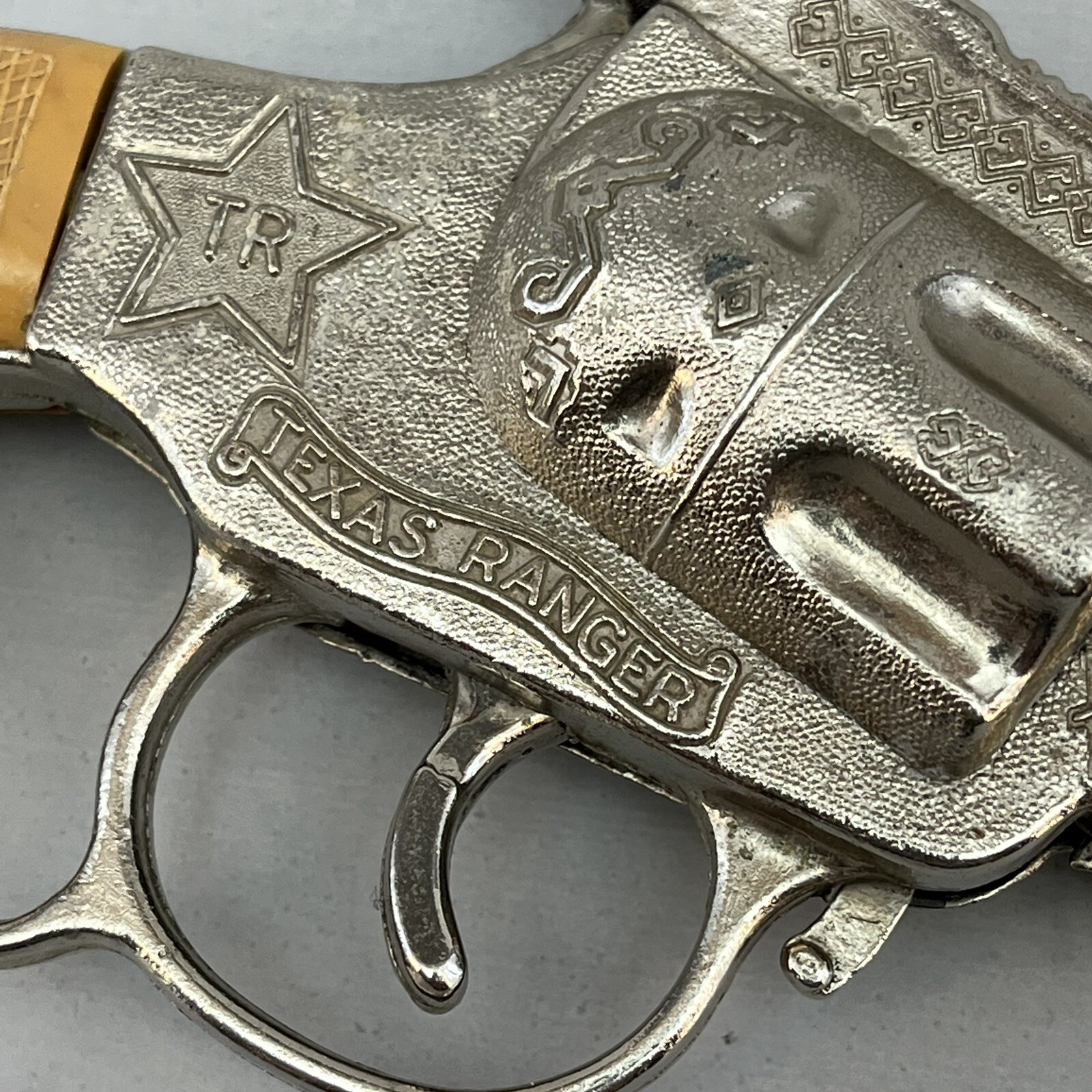 Vintage Texas Rangers Chrome Diecast Metal Toy Cap Gun eBay