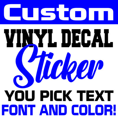 Personalized Custom Vinyl Lettering Decal Sticker Window Text Name Car ...