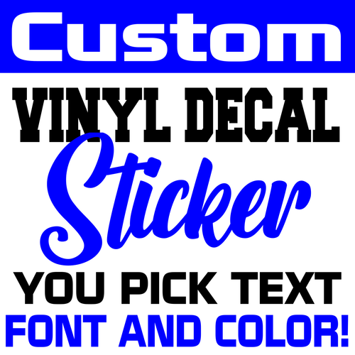 Personalized Custom Vinyl Lettering Decal Sticker Window Text Name Car ...