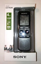 Digital Voice Recorder USB Output, 4GB Sony, Built-in Mic, Speaker VOR Activated