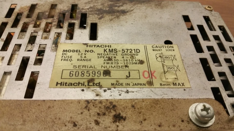 1987 NISSAN SENTRA GXE HITACHI RADIO - Image 2 of 3