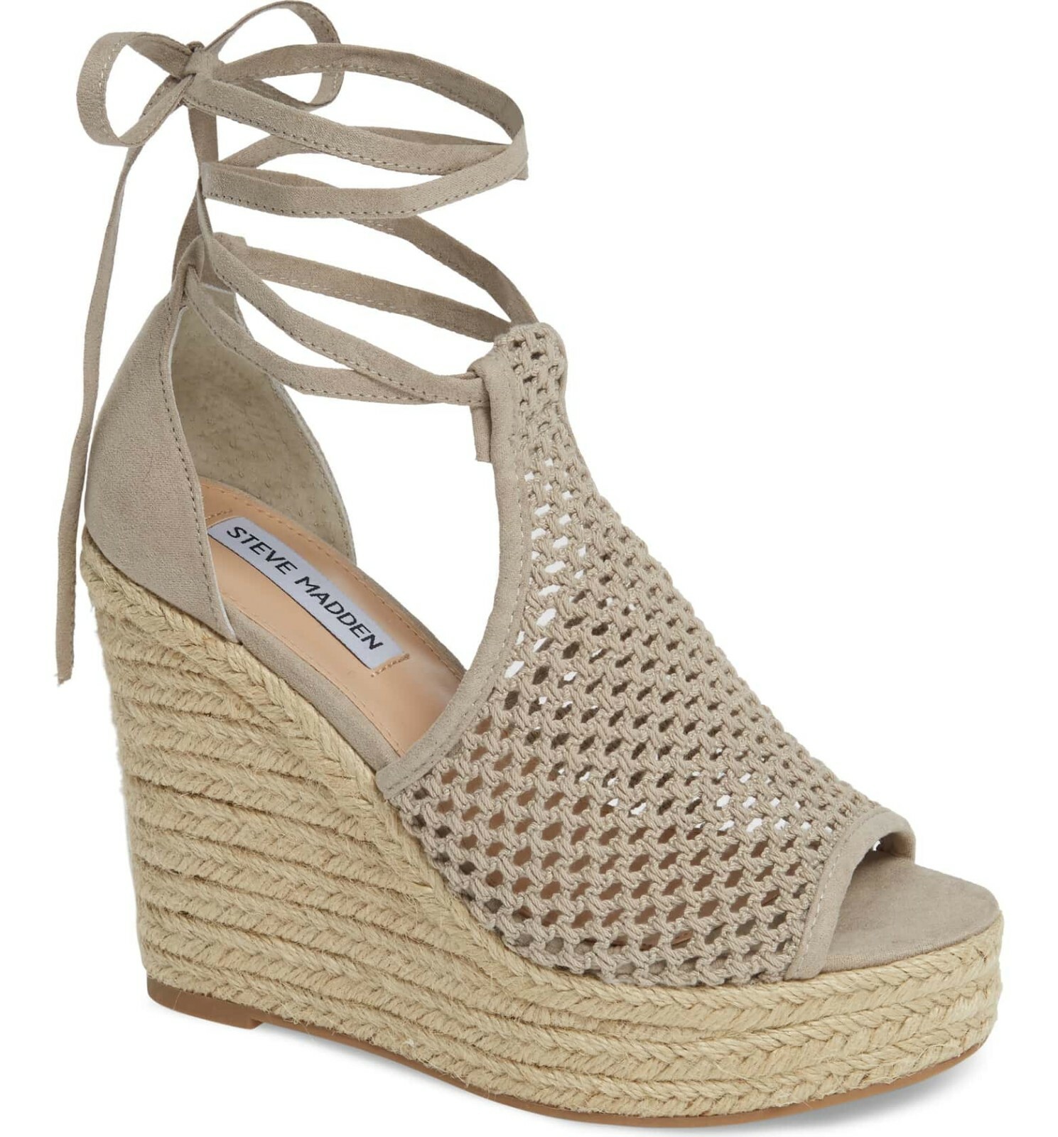 steve madden taupe wedges