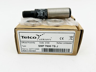 New Telco SMP-7600-TS-J Proximity Sensor 10-30VDC 120MA 4Pin M18X1 0477112300