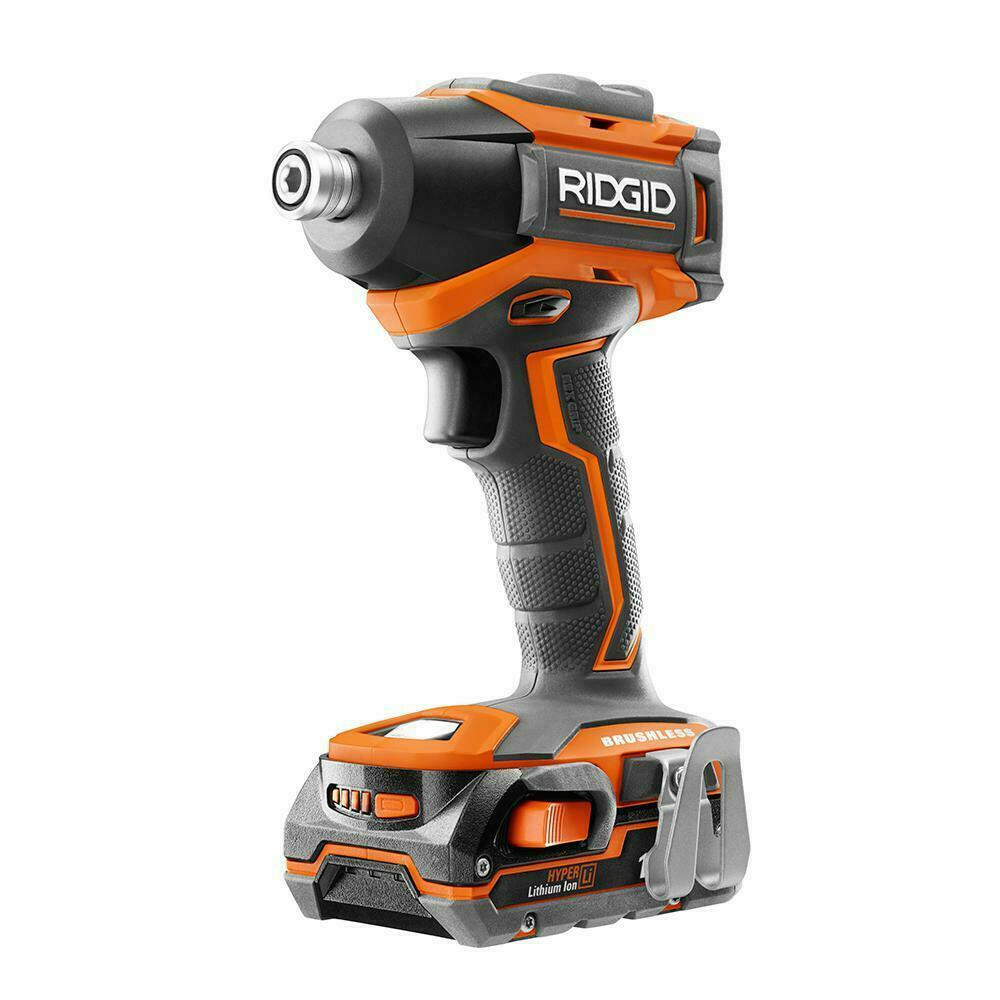 Ridgid R9608 18V Lithium Ion Cordless Brushless Drill Driver Combo Kit