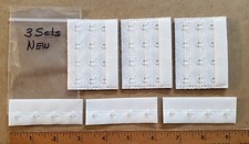 3 Pr. Soft BRA-BACK EXTENDERS White Large 3" 4-Hooks NEW w/o Pkg.