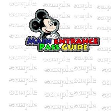 DISNEY Main Entrance Pass nn Premade Scrapbook Page Paper Piece die cut