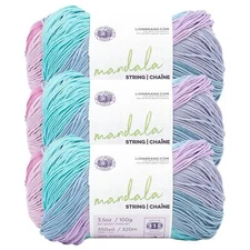 (3 Pack) Lion Brand Yarn 557-207BP Mandala String Yarn, Harmony