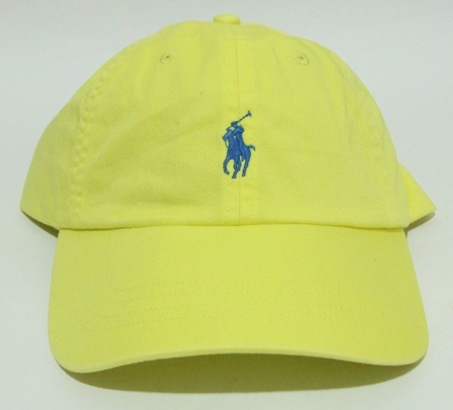 yellow polo cap