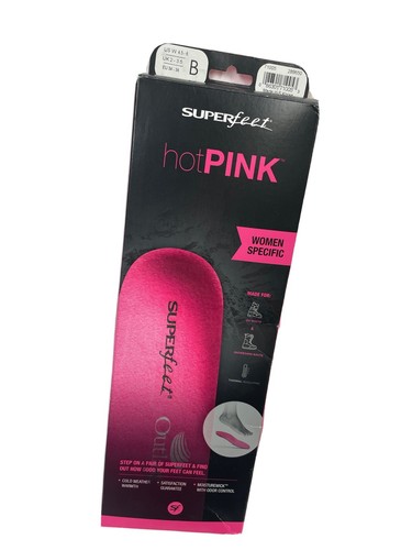 NEW Superfeet hotPINK Insoles Size B 
