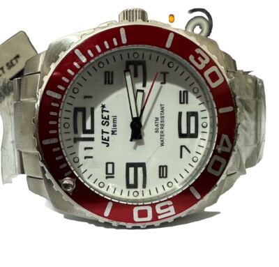 JET SET Herren Armbanduhr -Edelstahlgehäuse -50 ATM