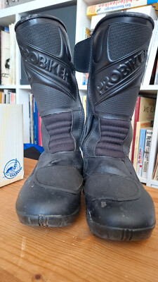 Motorradstiefel Probiker Leder schwarz Damen Gr. 39