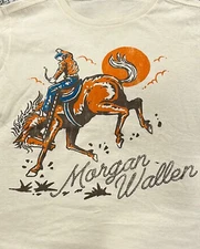 Morgan Wallen Cowboy white T-shirt Cotton Unisex S to 5Xl
