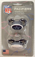 NFL Dallas Cowboys 2-Pack Pacifiers, NEW Blue - USA