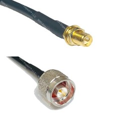 LMR240UF RP-SMA FEMALE to N MALE Coax RF Cable USA-Ship Lot