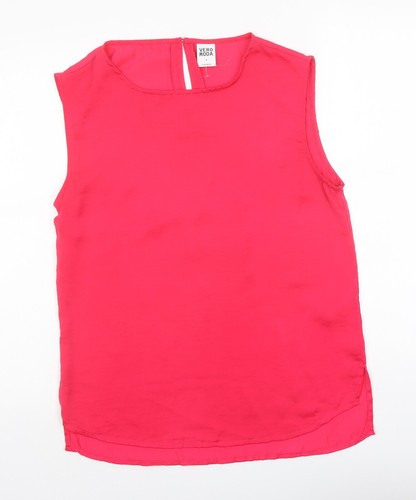 Primark Womens Pink Polyester Blend A-Line Size 8 | UK