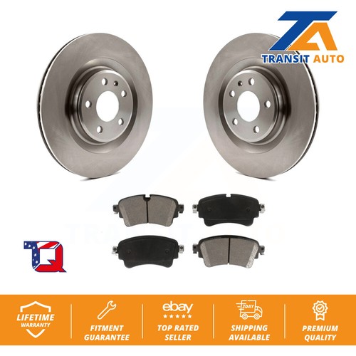 Rear Brake Rotors & Ceramic Pad Kit For Audi Q5 A4 A5 Quattro A6 S5 S4