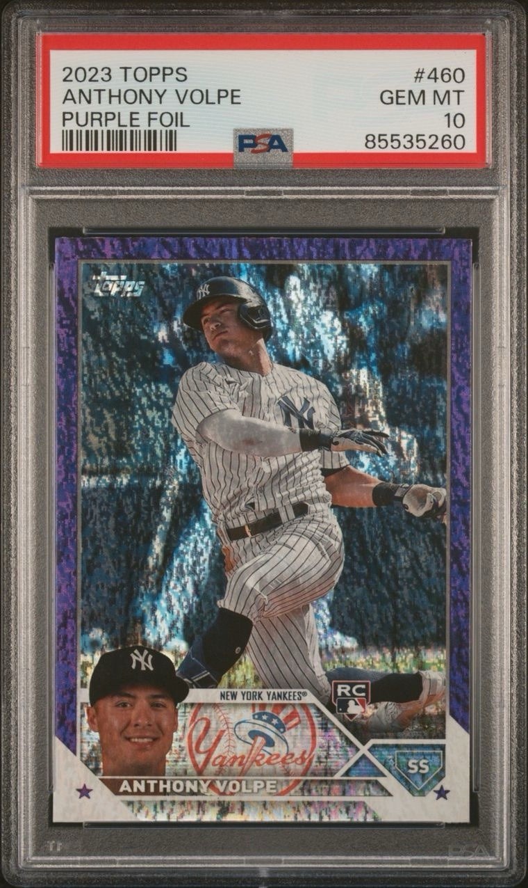 2023 Topps Series 2 -  Purple Foil #460 Anthony Volpe /799 (RC)