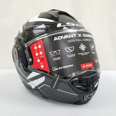 LS2 FF901 Advant X Carbon Halo Helmet Gloss Size XXL (901-2126-XXL-L-R8-S4)