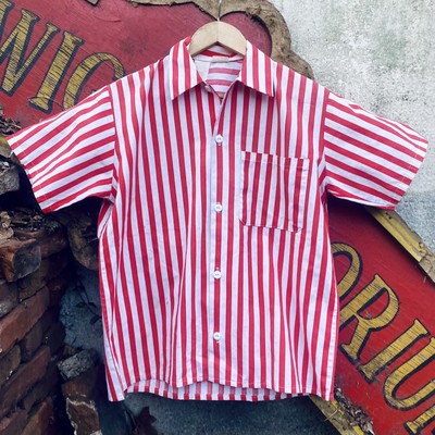 1950s 1960s Coney Island Steeplechase Park Carnival Barker Carny Worker Shirt