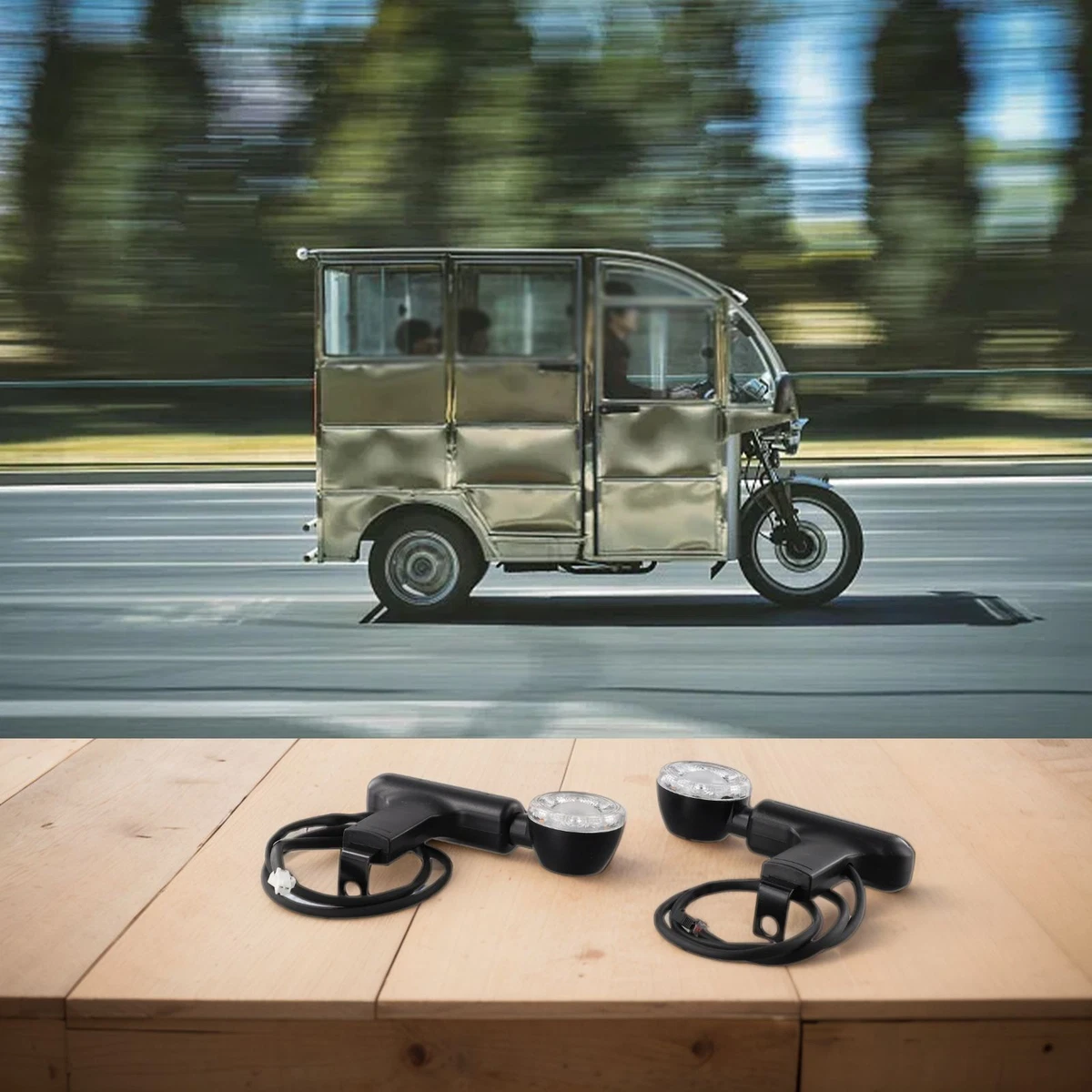 Feu Arrière Pour Vélo électrique 12V à 60V : LED Ultra-bright Avec Fonction Frein Et Clignotants !