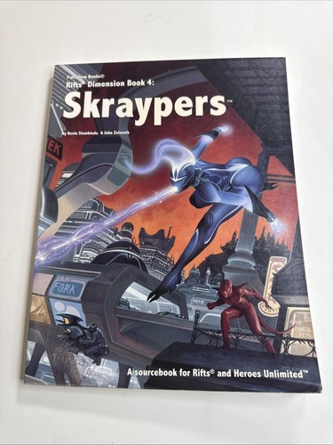 Skraypers Rifts Dimension Book 4 -- Kevin Siembie 1st Printing Palladium Books