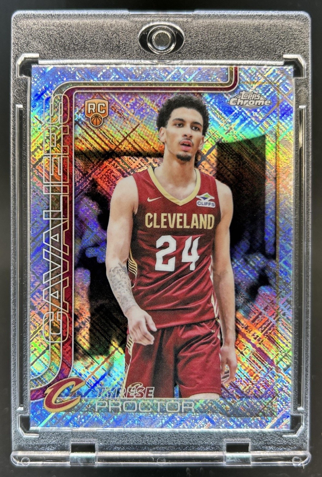 2025-26 Topps Chrome Tyrese Proctor RC Skylight Refractor Rookie #300 Cavaliers