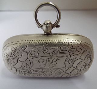 HERMOSO ESTUCHE DOBLE SOBERANO INGLÉS ANTIGUO 1907 PLATA ESTERLINA MACIZA