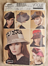 Vogue Sewing Pattern #V8681 - Hats - 5 Styles...