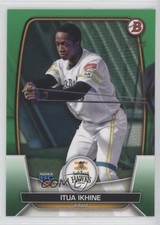 2023 Bowman NPB Nippon Professional Baseball Green 52/99 Itua Ikhine #112 oh8