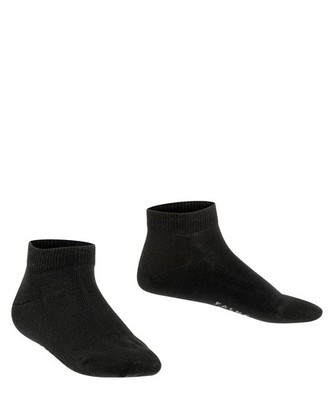 FALKE Unisex Kids Family Sneaker Socks, Breathable, 4-6, Black (Black 3000) 