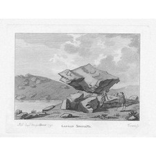 LAGGAN STONE Wigtownshire Plate 1 - Antique Print 1790 - Francis Grose
