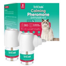 Cat Calming Pheromone Diffuser 2Pack - Feline Anxiety Relief, Mint, Premium