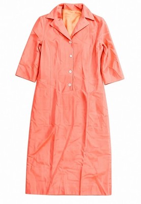 Gianfranco Ferre Forma Orange Italian Overcoat Women s Three-Quarter dress