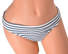 Womens Topshop Gray White Stripes Textured Bi...