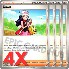 4x Dawn X4 - Me02 Phantasmal Flames - Uncommon - Pokemon Tcg Playset