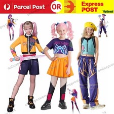 Kids KPop Demon Hunters Book Week Dress Up Girls Rumi Mira Zoey Cosplay Costume