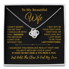 To My Wife Necklace, Christmas Gifts For Women, Anniversary Gift For Wife