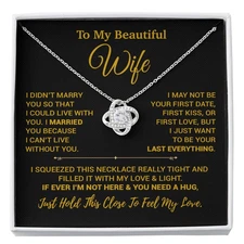 To My Wife Necklace, Christmas Gifts For Women, Anniversary Gift For Wife