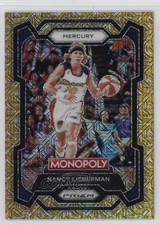 2024 Prizm Monopoly WNBA Millionaire Gold Mojo Nancy Lieberman-Cline HOF 1q7f