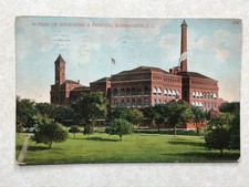 O1075 Vintage Postcard Bureau of Engraving and Printing Washington DC