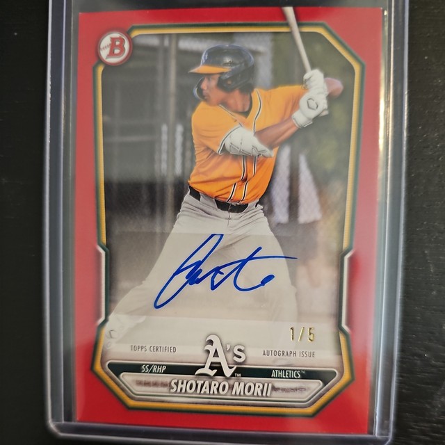 2026 Bowman SHOTARO MORII Prospect Auto 1/5 rot #BPA-SM Athletics