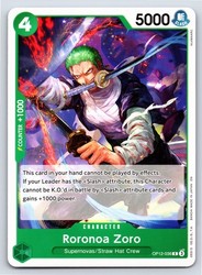 Roronoa Zoro (036) Legacy of the Master OP12 Common One Piece TCG