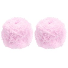 70 Yards Fur Yarn, 2 Skeins 100 Grams Faux Fur Eyelash Yarn, Cherry Pink