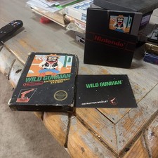 Wild Gunman Nintendo NES CIB - Hang Tab, 5 Screw - Box, Manual Damage