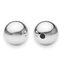 10pcs Adabele Authentic 925 Sterling Silver Hypoallergenic 8mm Seamless Round Lo