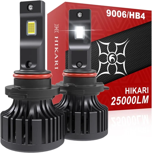 Hikari 2025 25000LM 9006 HB4 LED Bulbs, Fog Light, 45W Upgraded 9006(HB4)