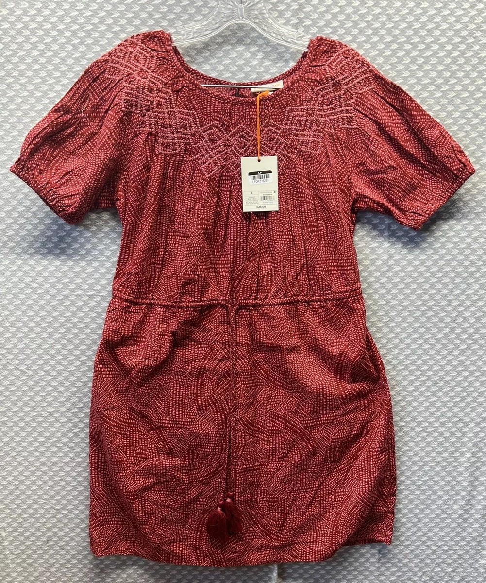 Women's Knox Rose Short Sleeve Embroidered Dress Blush Print S Retail $30 |  eBay