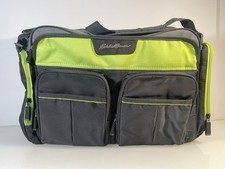Eddie Bauer First Adventure diaper bag. Insulated, multiple pockets storage.