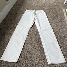 90's Work Force Gap Pilot White Jeans 32x33 Regular Fit. Tapered Leg NWT Vintage